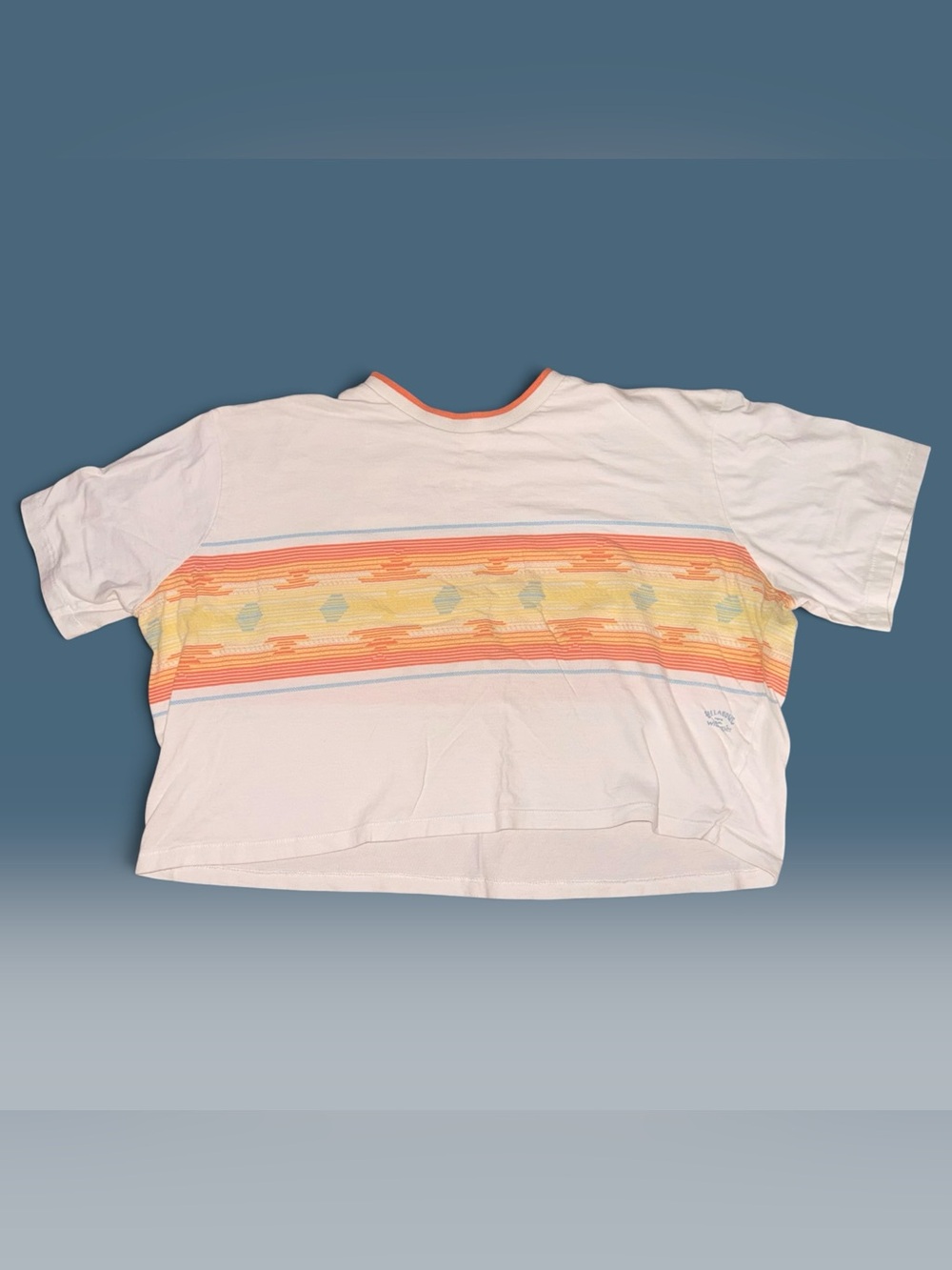 Billabong x Wrangler Border Line Crop Southwestern Stripe Tee Women’s Large